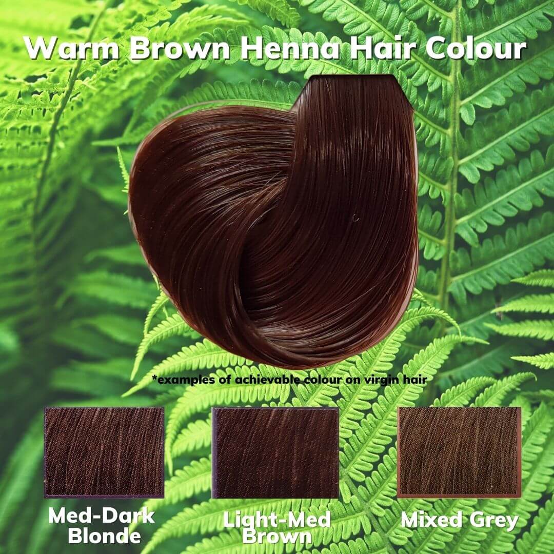 Warm Brown Henna Hair Colour - Gypsy Rose Australia